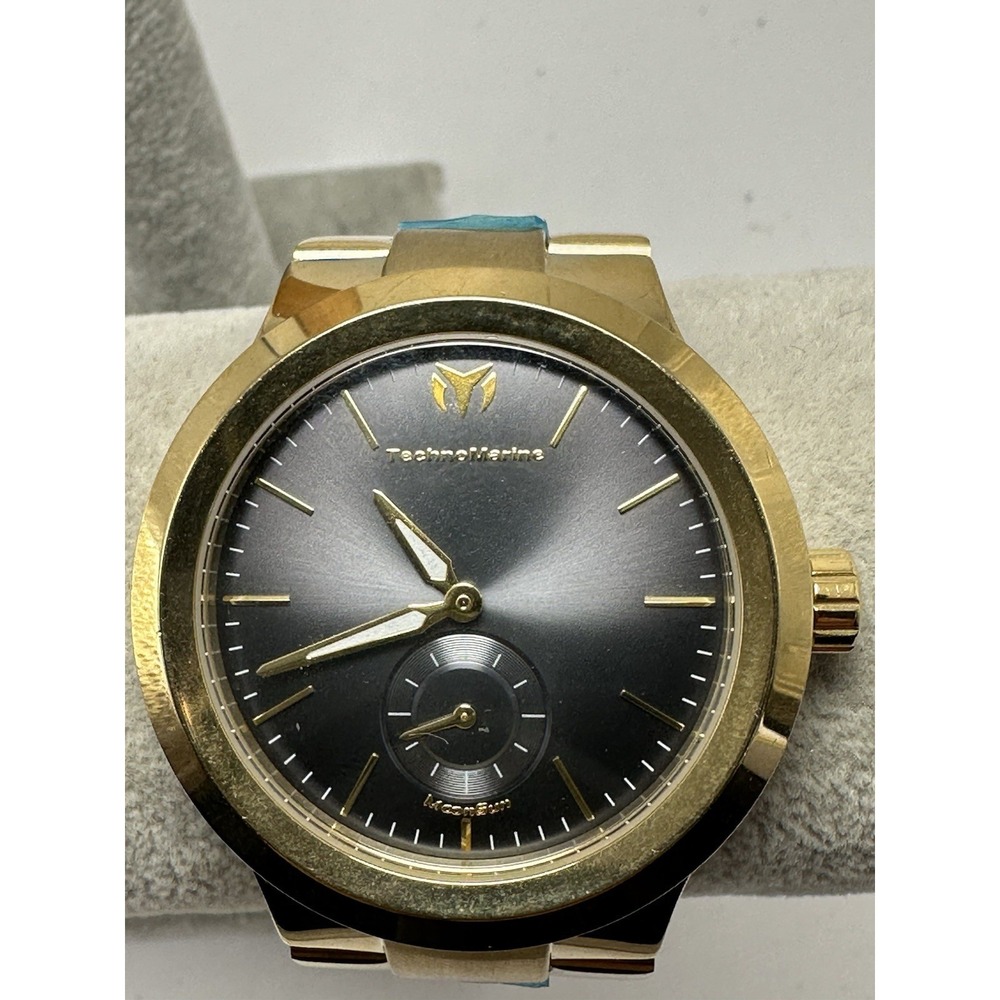 TechnoMarine TM-117023 Moon Sun‎ New Battery Mens Watch 44MM 5.75" L18